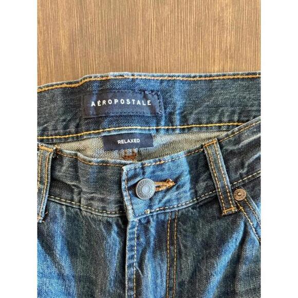 Vintage Aeropostale Blue Jeans Men's Size 31x32 Classic Straight Leg Denim - Picture 3 of 8